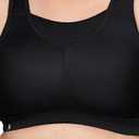 Glamorise Women's No-Bounce Camisole Sports Bra Wirefree 1067 (Black, L)