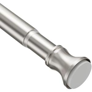 Amazer Spring Tension Shower Curtain Rod, 26-42 Inches Rust-Resistance Tension Curtain Rod Bathroom Rod, Adjustable Shower Curtain Rod No Drill, Nickel