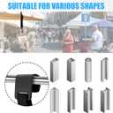 Yesland 20 Pack Canopy Hanging Clips for Vendor Booth Display Business Exhibitions, Tent Hanging Clip for Outdoor Camping to Hang Signs, Slogans, Flags, Food, Lanterns, Garbage Bags, Towels, Black