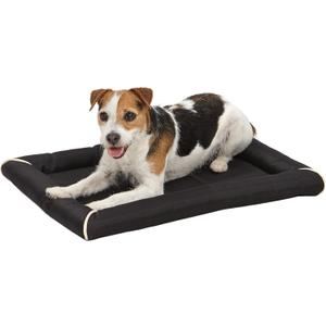 MidWest Homes for Pets Small QuietTime MAXX Ultra-Rugged Dog Bed, Water & Odor Resistant, Bolstered Edge, Non-Slip Bottom, Fits 24-inch Crates, Black