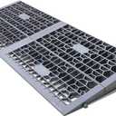 Ruedamann 2" Rise X 32" Modular Threshold Ramps for Doorways, 3000 Lbs Capacity Car Ramp for Home Entrance, Portable Shower Ramp for Doorways, Steps, Power Wheelchairs, Scooters, Carts, Trolley