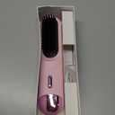 Go Brush Pro 2025 Hair Straightener Brush 300 Million Negative Ionic Portable Hair Straightener Comb for Women with 4 Temps Fast Heating MCH Ceramic Coating Smooth Frizz - Free Hair