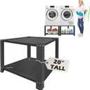 Royxen Laundry Pedestal 28" Wide Universal Fit, Washing Machine Base Stand Dryer Base Platform Heavy Duty with 20" Height, (Black)