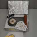 Difference Maker Glass Clock Gifts, Thank You Gift for Coworker Boss Mentor Leader Teachers Employee with Wooden Light Base, Crystal Difference Maker Plaque Appreciation Keepsake for Women Men