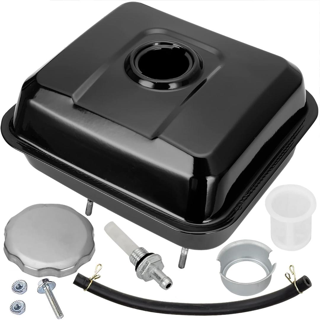 FVRITO Gas Fuel Tank Kit Compatible with GX140 GX160 GX200 Hemi Predator 212cc 196cc 6.5HP Clone Engine Coleman CT200U BT200X KT196 Massimo Baja Warrior Heat MB200 Mini Bike Go Kart Replacement Parts