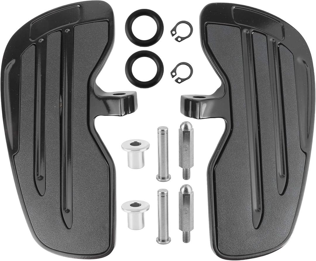 Indian Scouts Bobber Floorboards, Aluminum Motorcycle Front Motorcycle Footpeg Fit for Indian Scouts Sixty Bobber 2015 To 2021 (Black)