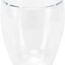 Transparent Double Layer Milk Cup Cylindrical Heat Coffee Mug for Home Beverage (350ml)