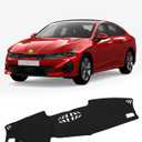 FIILINES Dash Cover Fit for Kia K5 2021-2025 (Without HUD), Dashboard Cover K5 Accessories Dash Mat Sunshade Nonslip Protector No Glare Black