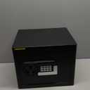 1.6 Cub Fire Proof Safe for Home Documents, Anti-Theft Digital Security Box with Electronic Keypad Lock and Spare Key, Small Safes for Home Use Fire and Water proof for Money Jewelry Valuables