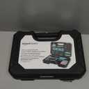 Amazon Basics 142-Piece Household Tool Kit for Home Repair, Hand Tools with Storage Case, 13.39 x 9.25 x 2.95 inch, Turquoise