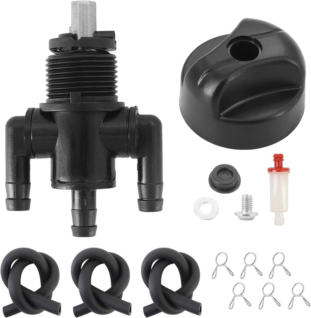 KIPA 3-Way Gas Fuel shut-off Petcock Valve Switch 7052154 for Polaris Xplorer 300 400 Scrambler 400 Magnum 500 Trail Boss 325