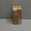 HAMITOR Toilet Bowl Brush Holder Set: Bathroom Deep Cleaning Toilet Cleaner Scrubber Under Rim with Curved Bristle for Dead Corner Clean - Hidden Rv Toilet Decorative Accessories with Caddy- Black (1 pack)