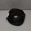 HUANCHAIN Indoor Outdoor Black Extension Cord 100 ft Waterproof, 16/3 Gauge Flexible Cold-Resistant Appliance Extension Cord Outside, 10A 1250W 16AWG SJTW, 3 Prong Electric Cable, ETL