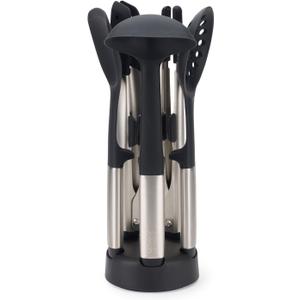 Joseph Joseph Elevate Fusion 5-piece Silicone Utensil Set with Storage Stand, Stainless Steel