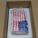 American Flag Coasters Set of 6, Modern Coaster Decor, Outdoor Patio Table Heat Insulation Resin Drink Home Cup Mat Decorations for Coffee Desk Tabletop Themed Gifts