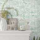 4 x Heroad Green Wallpaper Leaf Peel and Stick Wall Paper Green and White Boho Removable Contact Paper Renter Friendly Self-Adhesive Waterproof for Bathroom Bedroom Cabinet and Drawer 17.3"x78.7"