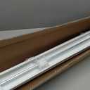 LazBlinds 2-inch Cordless Faux Wood Blinds with Royal Valance, Room Darkening Horizontal Window Blinds, Inside Mount Blinds for Windows - Fit for Window 35.5" W x 60" H - White