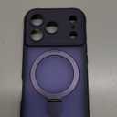 MOCCA Design for iPhone 17 Pro Case, Compatible with Magsafe [Premium Invisible Magnetic Ring Stand] [Military Drop Protection] Full Camera Guard Translucent Matte Slim Phone Cover 6.3",Deep Purple