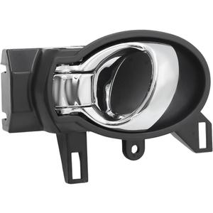 JDMON Front or Rear Left Driver Side Interior Inside Door Handle Replacement for Nissan Cube Juke 2009-2014, Versa 2012-2019, March 2012-2017 Replaces 80671-1FA0B 80671-1HH0B Black & Chrome