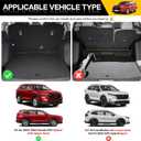 Rear Cargo Mat for 2023 2024 2025 Honda CRV Hybrid Cargo Liner All Weather TPE Anti-Slip Trunk Mat for 2023-2025 Honda CR-V Accessories (Fit 23-25 Hybrid Upper Deck)