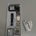 Stainless Steel Band and Case Compatible With Apple Watch Iwatch Ultra Series 11 10 9 8 7 6 5 4 3 2 1 SE 49mm 45mm 46mm 44mm 42mm 41mm 40mm 38mm,Men Women Classic Classy Metal Business (Black&Silver)