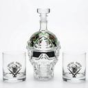 Whiskey Decanter Set, Whiskey Decanter with 2 Glasses, Decanter Set for Men Scotch Bourbon Vodka, Bosses Day Gifts for Men Dad Husband Boyfriend
