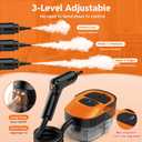 Steam Cleaner for Home & Car, 15s Fast Heat Handheld Steamer for Cleaning, 1.6L Large Tank, 3-Level Steam Control with 16-Piece Accessories Kit for Floors, Couches, Tiles, Grout, Dirt, and Grease