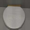 CYRRET Elongated Toilet Seat Slow Close, Easy to Install and Clean, Durable Plastic, White, Replacement Toilet Seats, Fits Standard Elongated, Obling or Oval Toilets