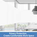 HIDBEA Frosted Window Privacy Film - Non Adhesive Static Cling Glass Stickers Sun UV Blocking Heat Control Door Covering Decals for Home Office, Frosted White, 23.6 x 157.5 Inch