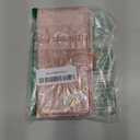 QLTYPRI for Samsung Galaxy S23 Ultra Wallet Case Bling Shiny Glitter Flip Folio Case Full-Body Protective Cover Card Slots Magnetic Closure Kickstand Wrist Strap for Women Girls S23 Ultra - Rose Gold