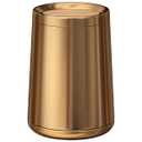 10 L/2.6Gallen,Swing Lid Gold Brass Trash Can,Brushed Nickel Garbage Can Bathroom with Flipping Lid,for Bathroom, Living Room,Bedroom,Hotel (Rose Gold)