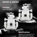 cciyu 19B7097 19B7096 Rear Left & Right Brake Calipers With Bracket For Honda For Accord 2013-2017