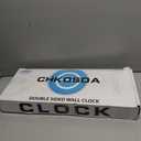CHKOSDA Digital Wall Clock with Double Sided Display, Large Digital Clock with Timer,Alarm,Temperature and Date,Two Faced Hanging Digital Clock Large Display for Multiple Public Places(White)
