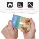 1 Gang Toggle Decorative Summer Blue Sky Starfish Beach Wall Plate - One single Gang Light Switch Plastic Decora Plate Cover with Screws