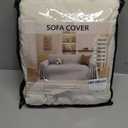 Pet Couch Cover for Dogs, 78"x102", Sofa Covers Washable Geometry, Loveseat Cover for 2 Cushion Sofa, Couch Covers for Sectional L-Shape, Non Slip Dog Furniture Protector, Off White