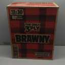 Brawny Tear-A-Square 3-Ply Paper Towels, 12 XL Family Rolls = 30 Regular Rolls, Strong, Absorbent, and Durable with 3 Sheet Sizes (Quarter, Half, Full)