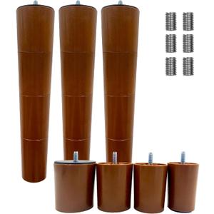 12 Inch 4 Pcs Coffee Adjustable Bed Base Frame Support Legs Compatible with M8 M10 Threading Sofa Furniture Foot Replacement