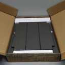 LUE BONA Adirondack Outdoor Side Table, 2-Tier Dark Grey HDPS Patio End Table Weather Resistant, Morden Side Table for Patio, Pool, Porch