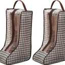 2 Pack Boot Storage Bag, Portable Dust Proof Boot Bags for Cowboy Boots, Shoe Cover Protector Bag for Boots Storage and Organizer Packing, Tall Boot Storage Carry Bag for Travel and Daily Use