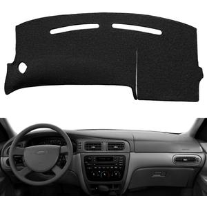 Dash Cover Mat Custom Fit for Ford Taurus/Mercury Sable Without Sensor Cutout,Dashboard Pad Cap Carpet Protector K221 (Black)