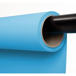 Kate Seamless Paper Backdrop for Photography Solid Blue Backdrop Paper (53''x16.4' Lite Blue)
