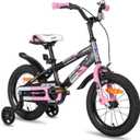 JOYSTAR New Berry Kids Bike for Boys and Girls Ages 3-12 Years Old, 12 14 16 Inch Kids Bicycles with Training Wheels, 20 Inch Bike with Kickstand, Multiple Colors (Pink)