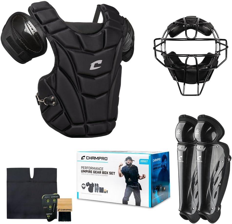 Champro Starter Umpire Kit: Performance Umpire Gear Box Set, Black, One Size (CBSUSK)