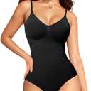 Nebility Shapewear for Women Tummy Control Shapewear Bodysuits Seamless Body Shaper Waist Trainer Body Suit (3X-Large-4X-Large, Black)