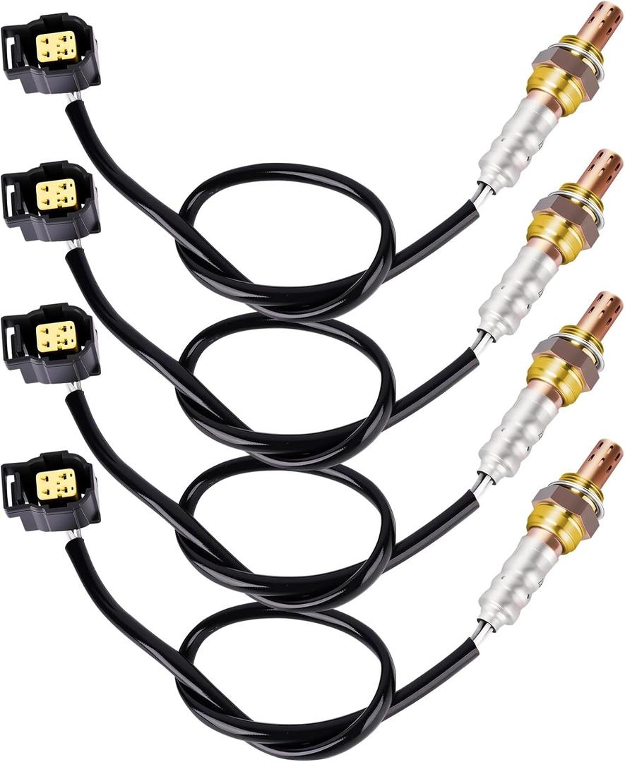 Automotive Replacement Oxygen O2 Sensor 234-4587 Set of 4, 02 Sensor Compatible with Chrysler for PT Cruiser, for Dodge for Dakota for Durango for Ram, for Jeep for Liberty for Wrangler