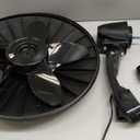 Lasko Oscillating Cyclone Pedestal Fan, Adjustable Height, Timer, Remote Control, 3 Speeds, for Bedroom, Living Room, Home Office, 18", Black, 1843