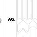 All Mountain Style Bike Frame Protector Extra - Universal Fit, 10-Piece Set for Down Tube, Chainstay, Cable Wear, High-Impact Honeycomb PVC