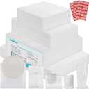 Dish Packing Supplies for Moving,320 Moving Supplies 4 Sizes (16 x 12", 12 x 12", 12 x 7.8", 7.8 x 7.8"),with 60 Fragile Stickers,High density thicker Cushion Foam for Plate Packing Shipping Storage.