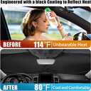 Sea Turtles Car Windshield Sun Shade Foldable Sunshade Front Window Cover Sun Visor Protector Accessories (59x27.5 inches)