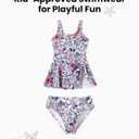 PATPAT Family Matching Swimwear Floral Pattern Tankini Swimsuits and Swim Trunks (M)